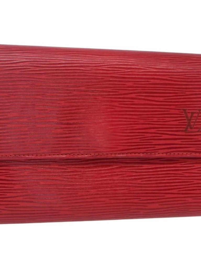 Louis Vuitton Epi Porte Tresoretui Papie Wallet Red